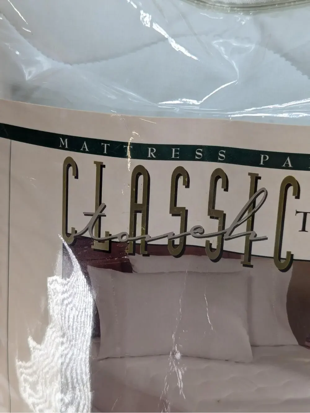 NWT Classic Mattress Pad Twin XL White Phoenix Down Co Cotton Top Poly Fill